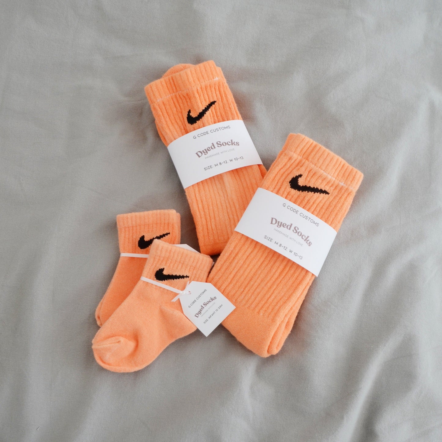 Creamsicle Dyed Toddler Socks