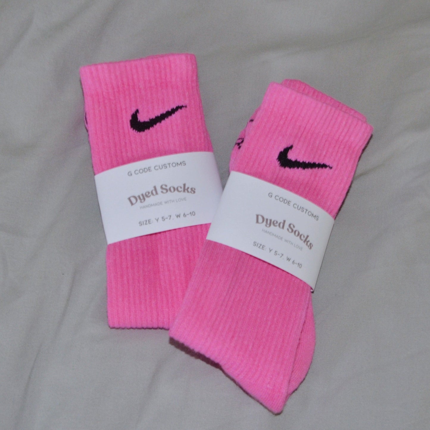 Bubblegum Hand Dyed Socks