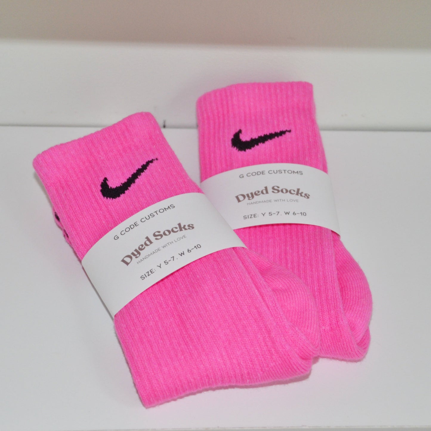 Bubblegum Hand Dyed Socks