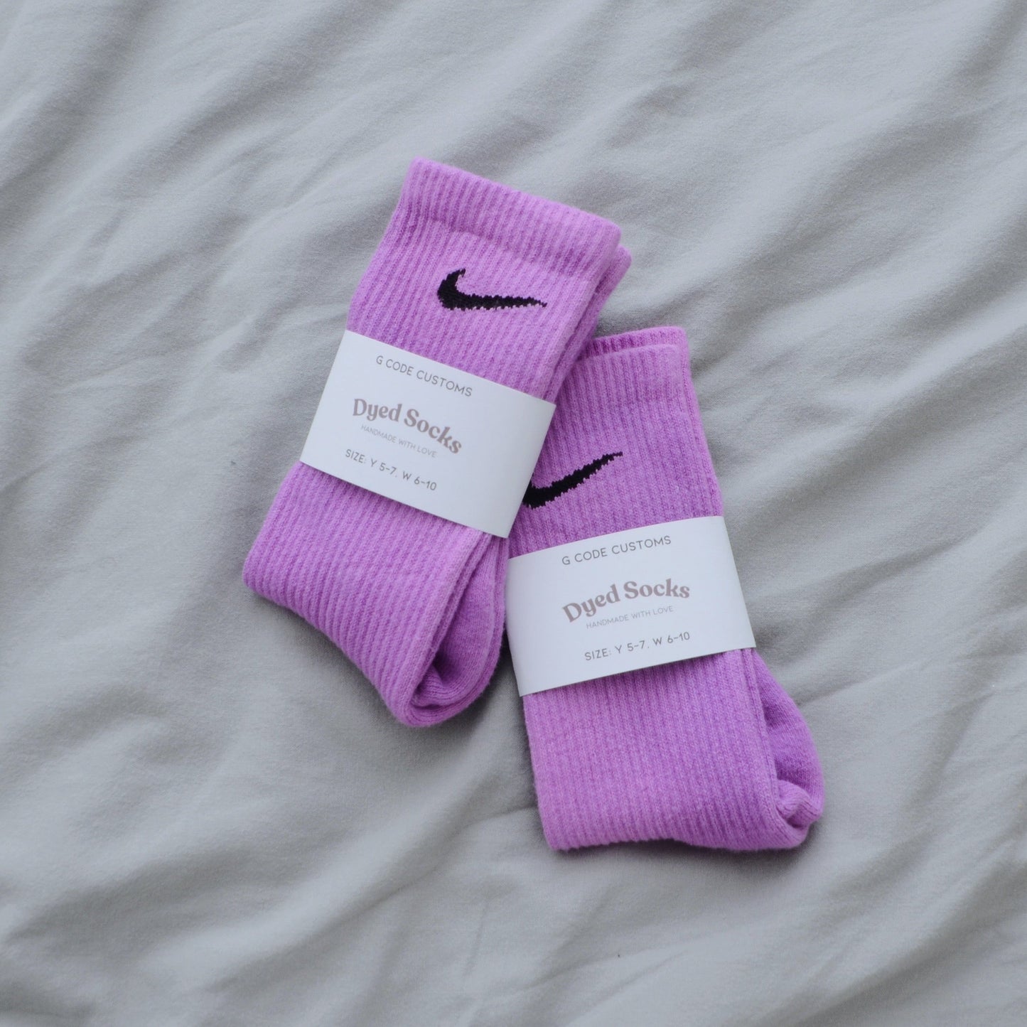 Lilac Hand Dyed Socks