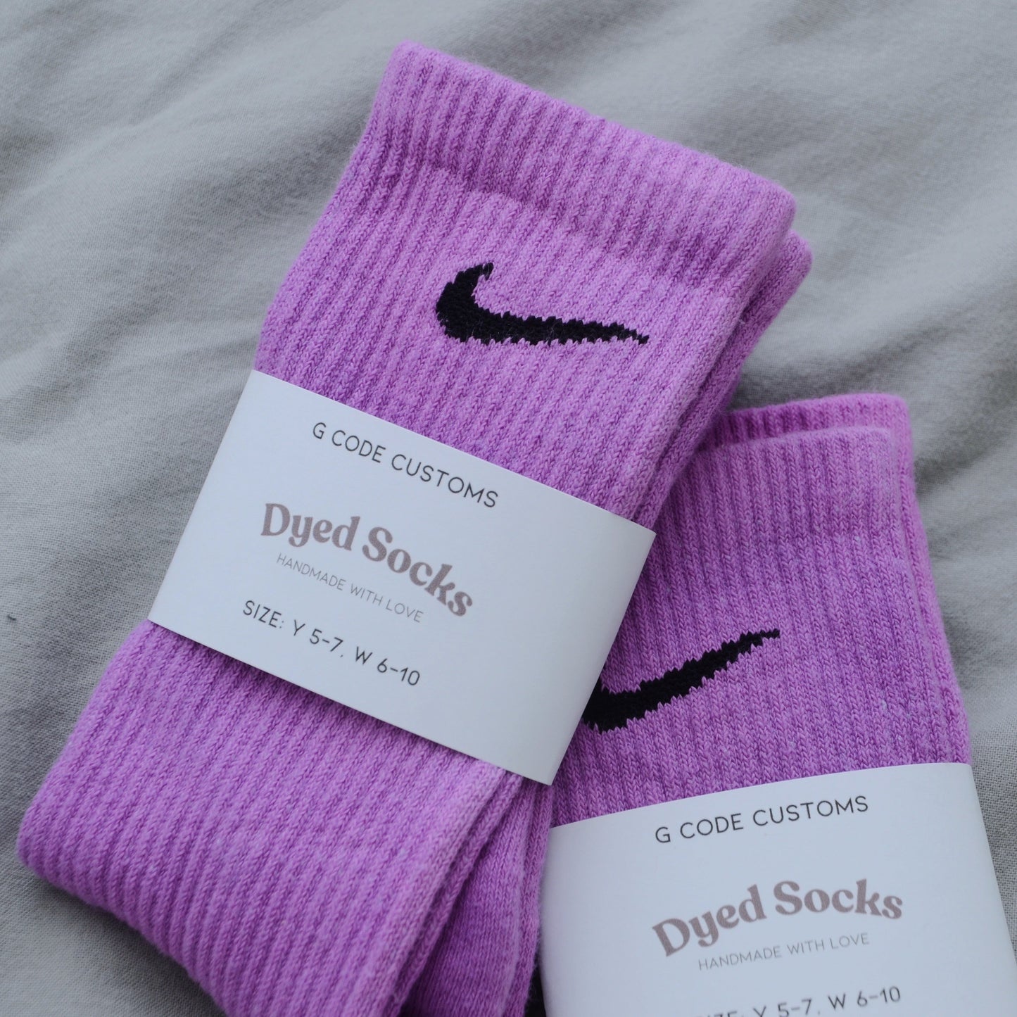 Lilac Hand Dyed Socks
