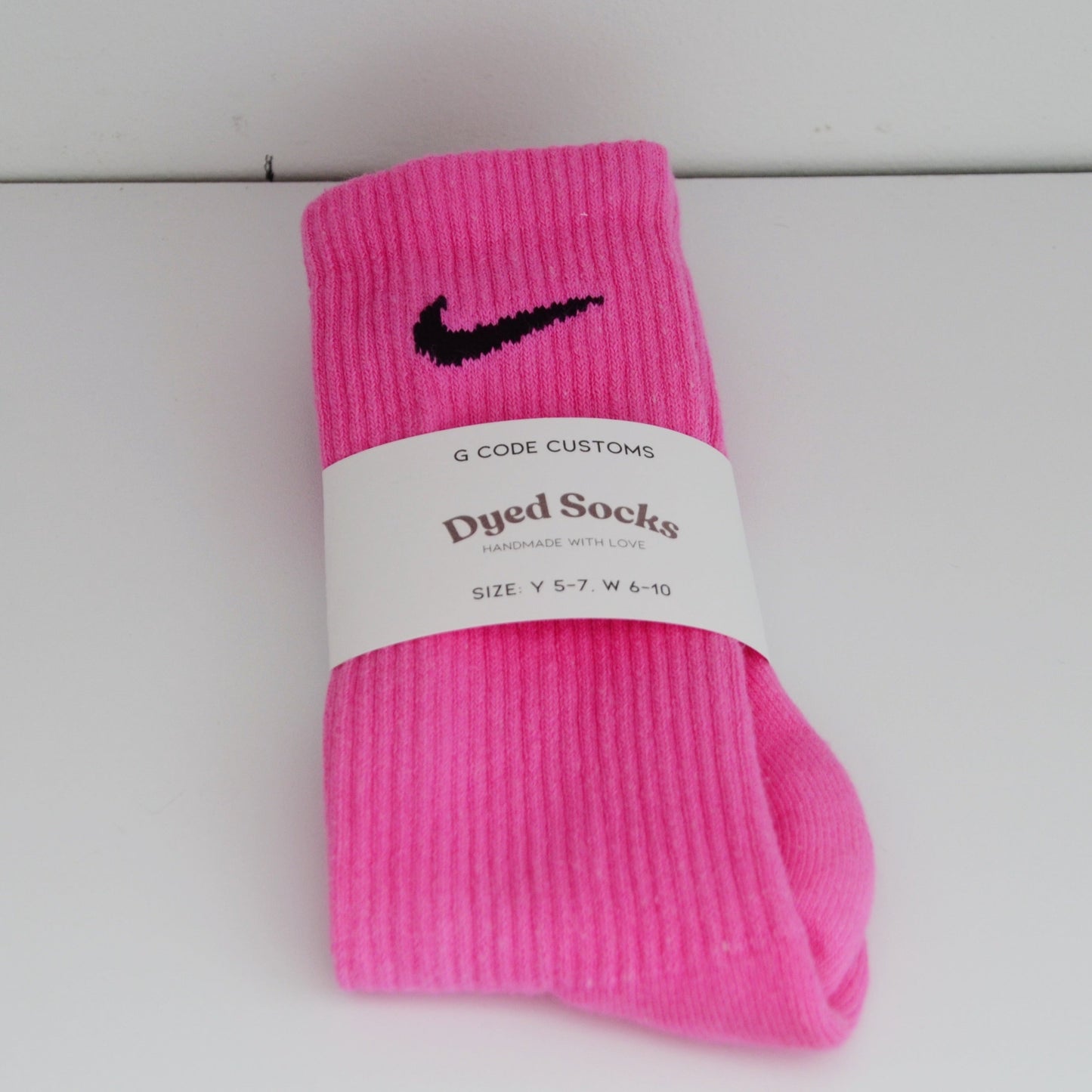 Bubblegum Hand Dyed Socks