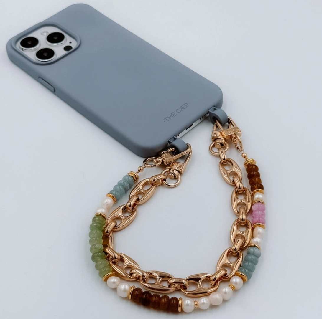 Gold Peanut Phone Chain