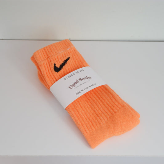 Creamsicle Hand Dyed Socks