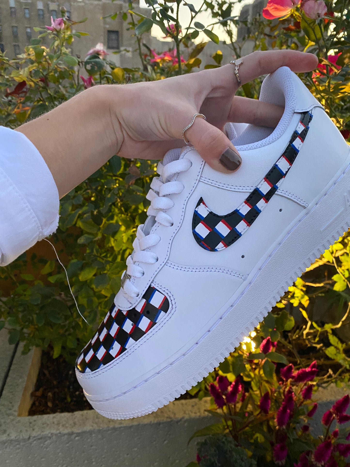 3D Checkered Sneaker