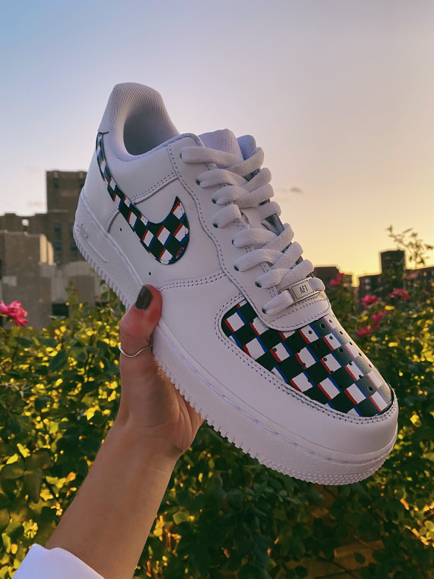 3D Checkered Sneaker