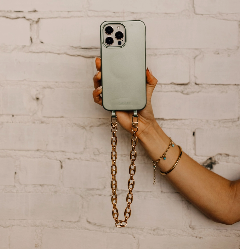 Gold Peanut Phone Chain